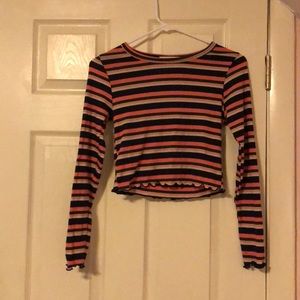 Long sleeve crop top